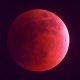 What causes the moon to turn red as blood